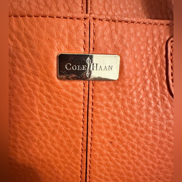 Cole Haan Convertible Leather Satchel GUC - Picture 3 of 16